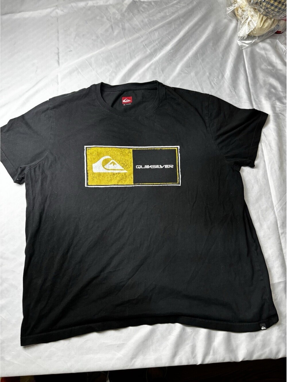Quiksilver Logo Graphic Men's XXL Black T-Shirt